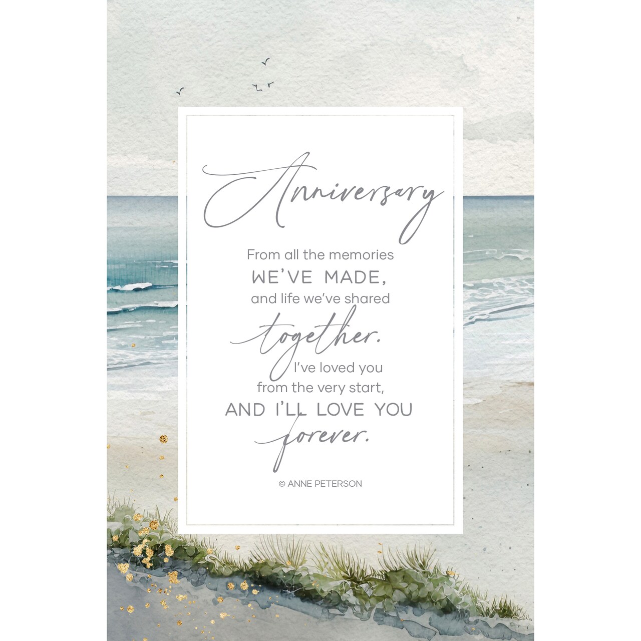 Dexsa Anniversary-From All Inspirational Wood Plaque 6 inches x 9 inches